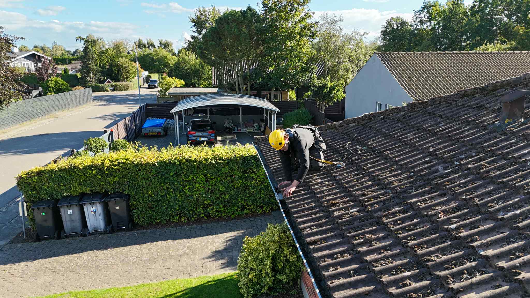 Reparation af tagrende med flash band